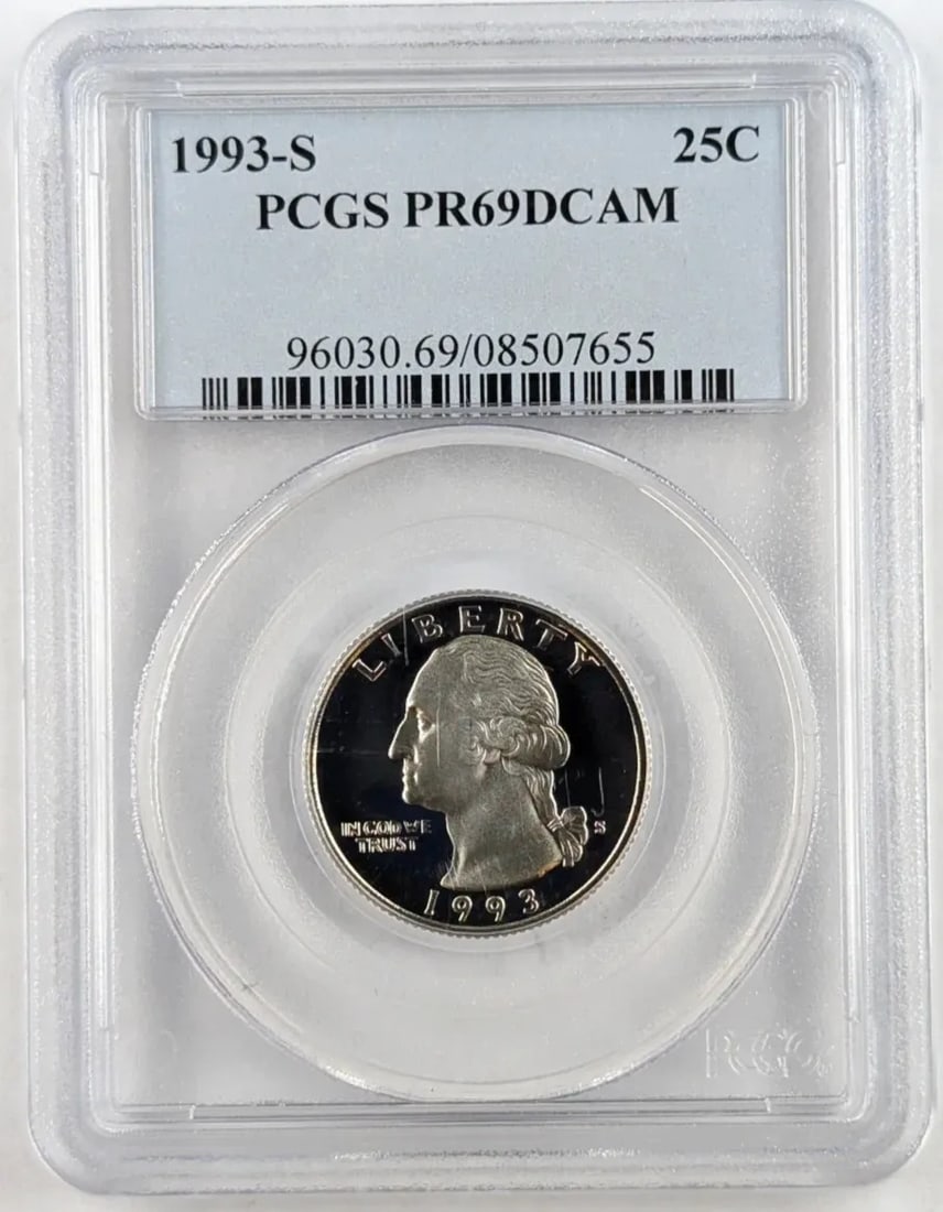 PCGS 1993-S PR69 Washington Quarter: _