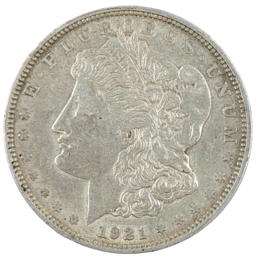 1921-D Morgan Silver Dollar: _