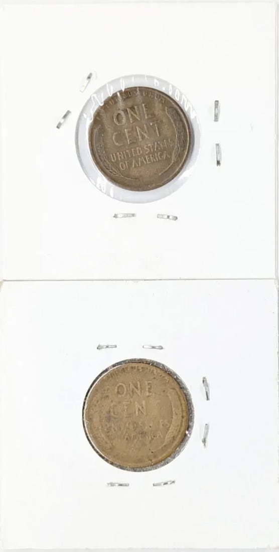 Lot of 2 Wheat Cents- 1918 D/S - 2