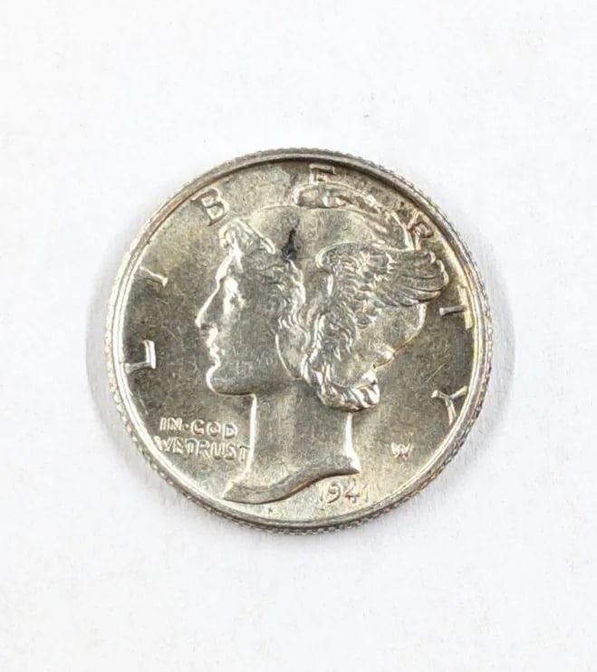 1941-S Silver Mercury Dime- Great Condition: _