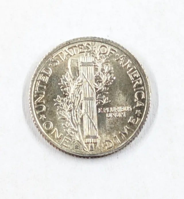 1941-S Silver Mercury Dime- Great Condition - 2