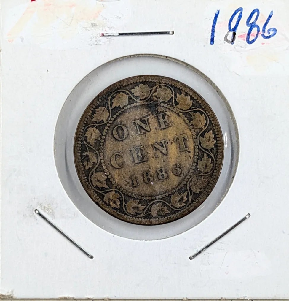 1886 Canadian Large Cent: _