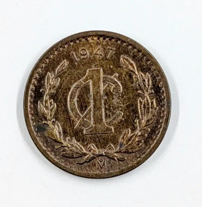 1947 Mexican Centavo- Great Condition - 2