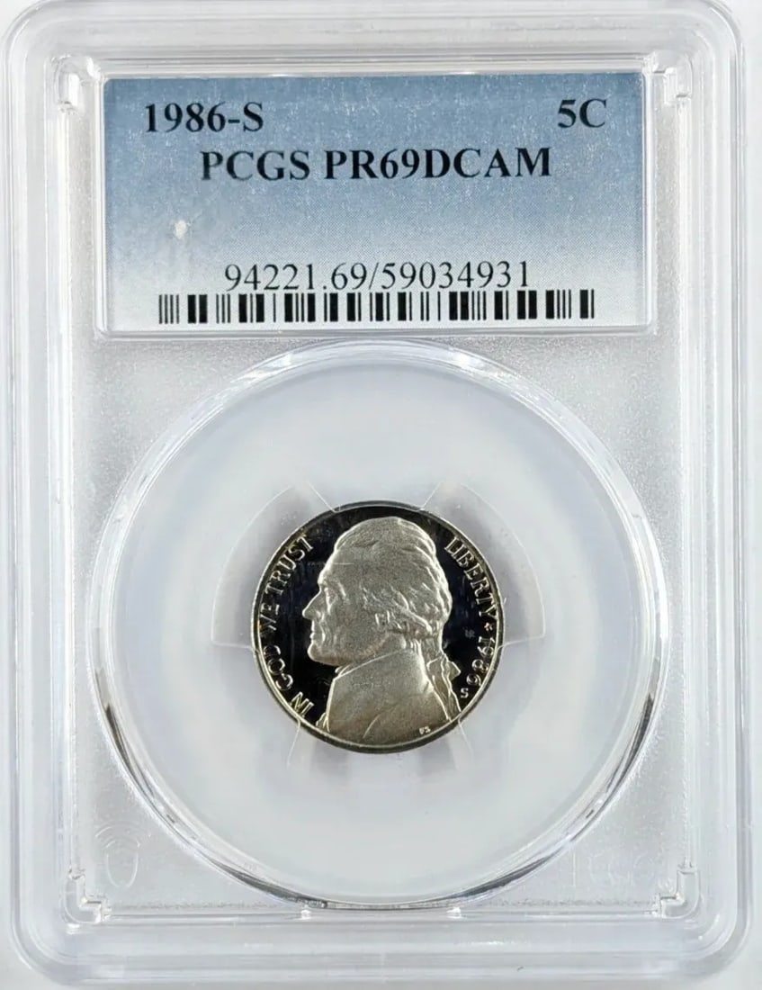 PCGS 1968-S PR 69 Jefferson Nickel: _