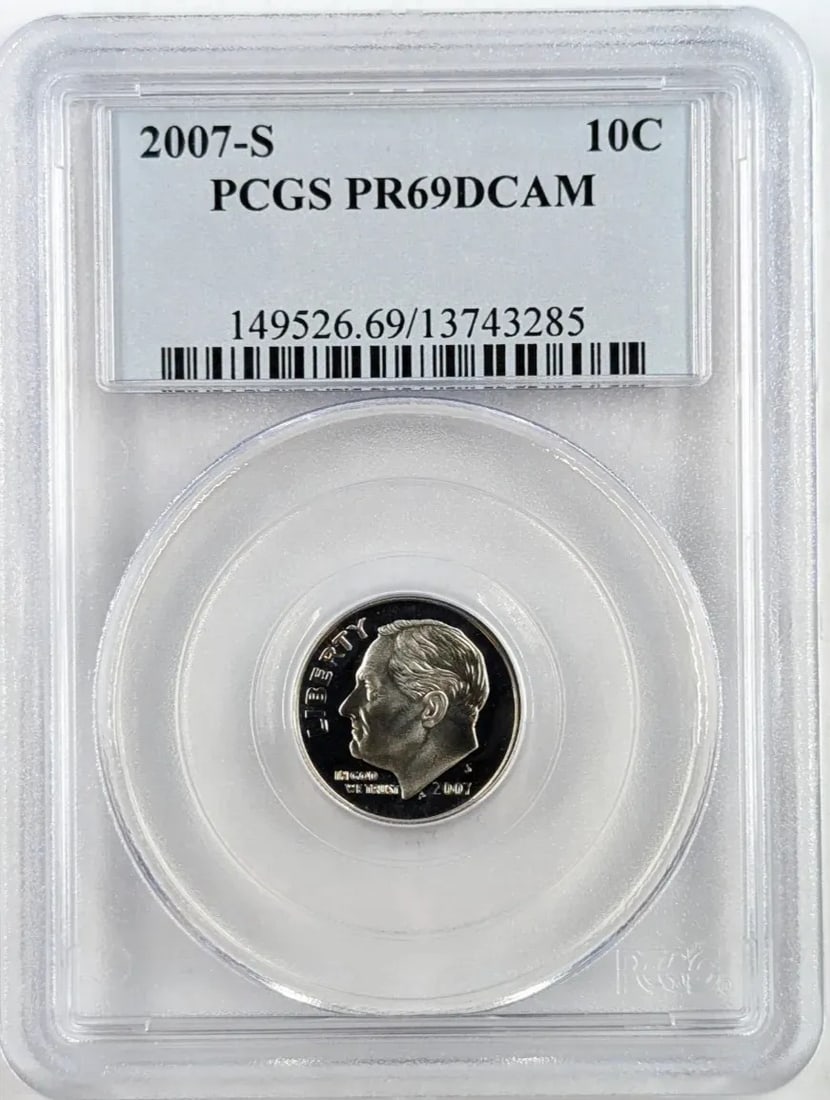 PCGS 2007-S PR69 Roosevelt Dime: _