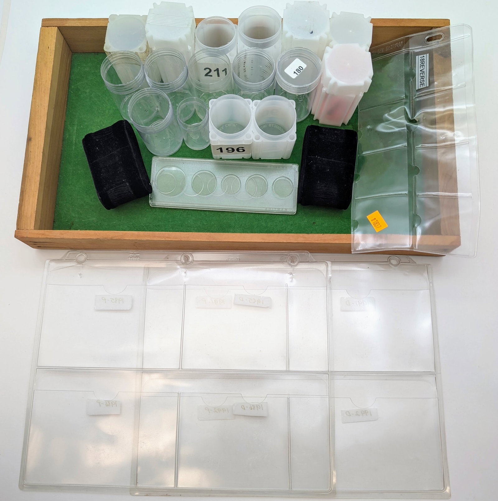 Large Lot of Coin Storage Items- Tubes, Cases, ect: _