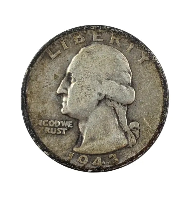 1943-S Silver Washington Quarter-Toned: _