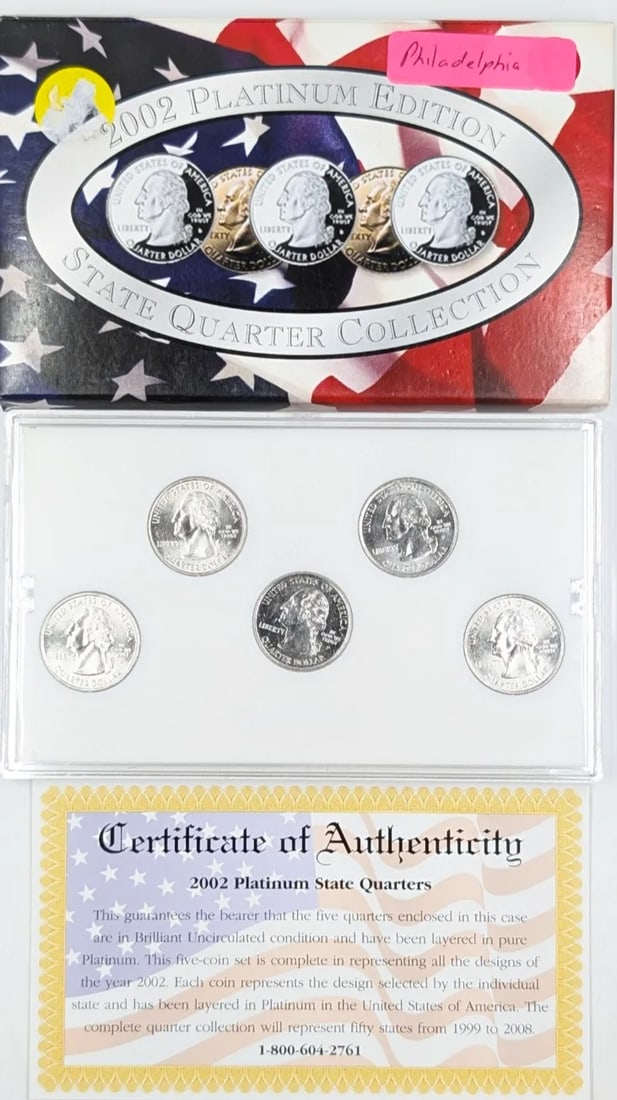 2002 US Mint State Quarter Platinum Set - 2