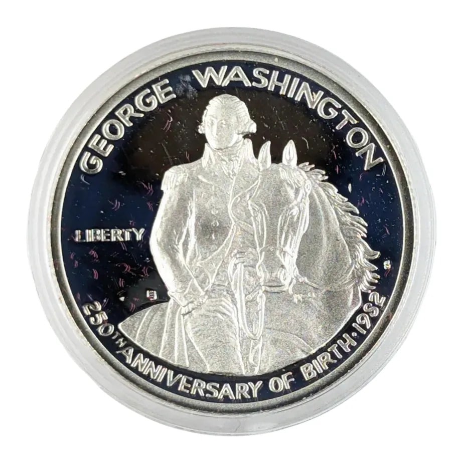 1982-S Proof Silver Washington Commemorative Half Dollar - 250th Anniversary - 2