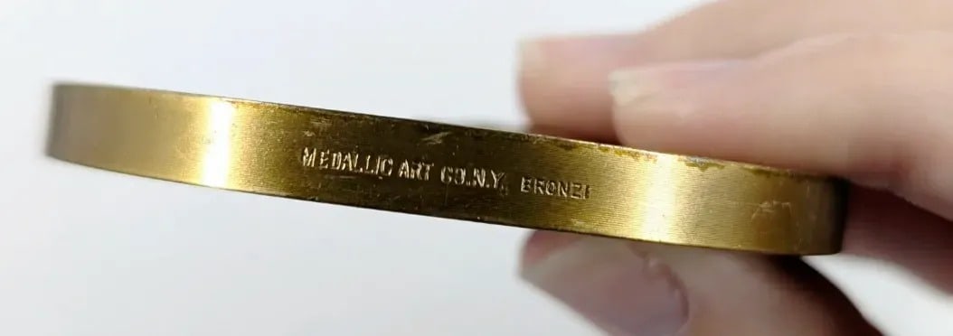 1974 Gerald R. Ford Bronze Inaugural Jumbo Medal - 4