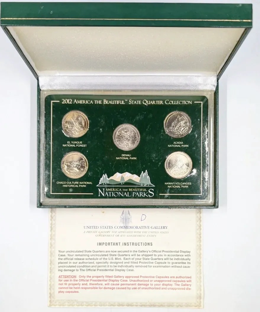The US Commemorative Gallery: 2012 America the Beautiful State Quarter Collection: _