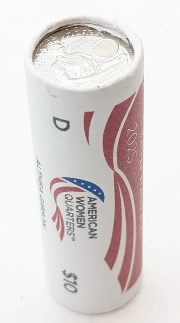 Original Roll of 40- 2025-D American Women Quarters- Althea Gibson: Uncirculated