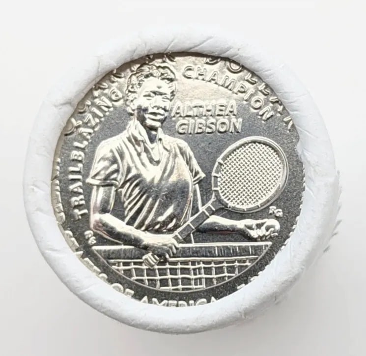 Original Roll of 40- 2025-D American Women Quarters- Althea Gibson - 3