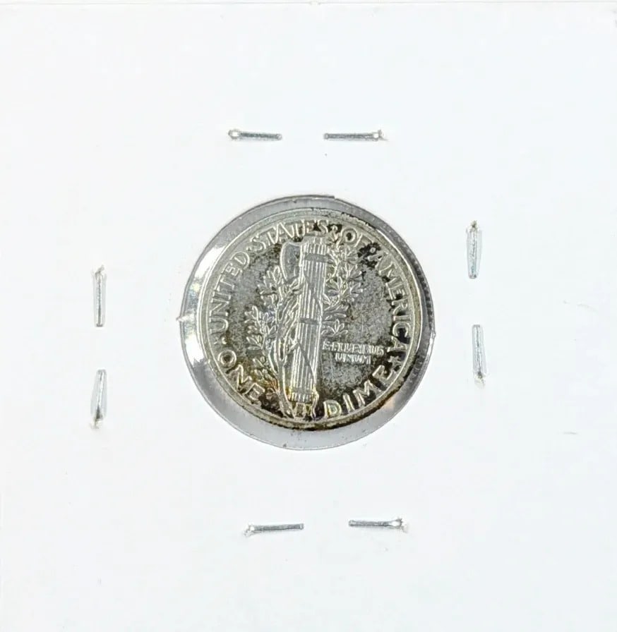 1931 Silver Mercury Dime-Cleaned - 2
