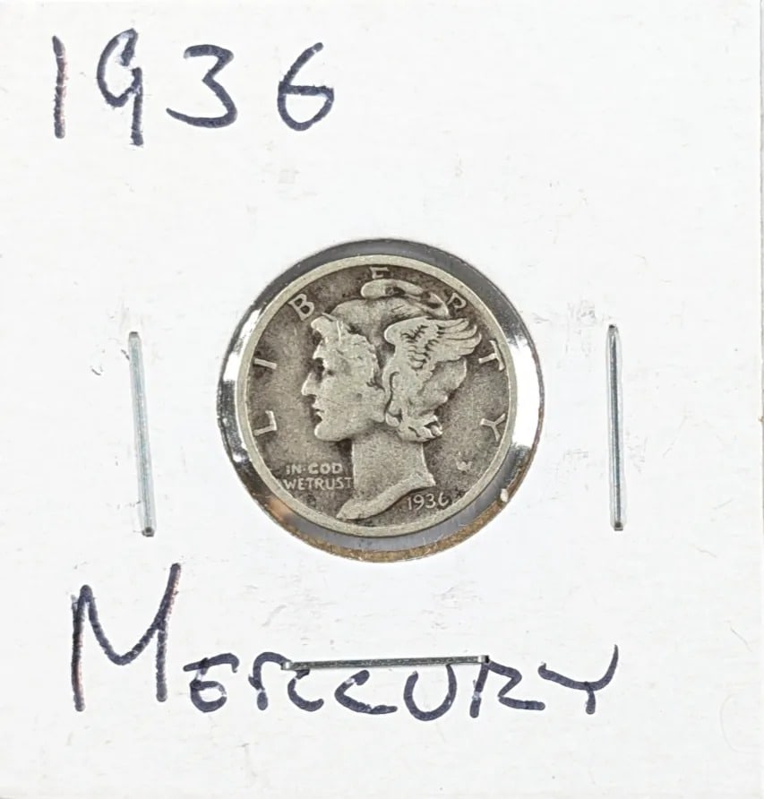 1936 Silver Mercury Dime: _