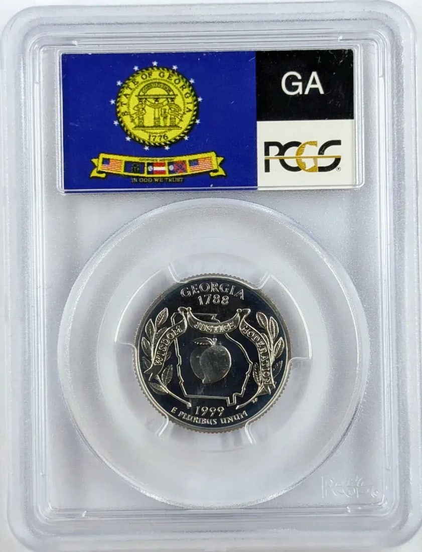 PCGS 1999-S PR69 Washington State Quarter- GA - 2