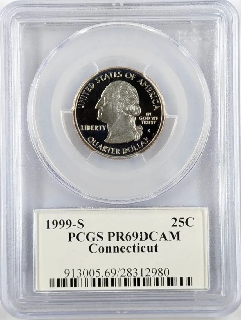PCGS 1999-S PR69 Washington State Quarter- CT: _