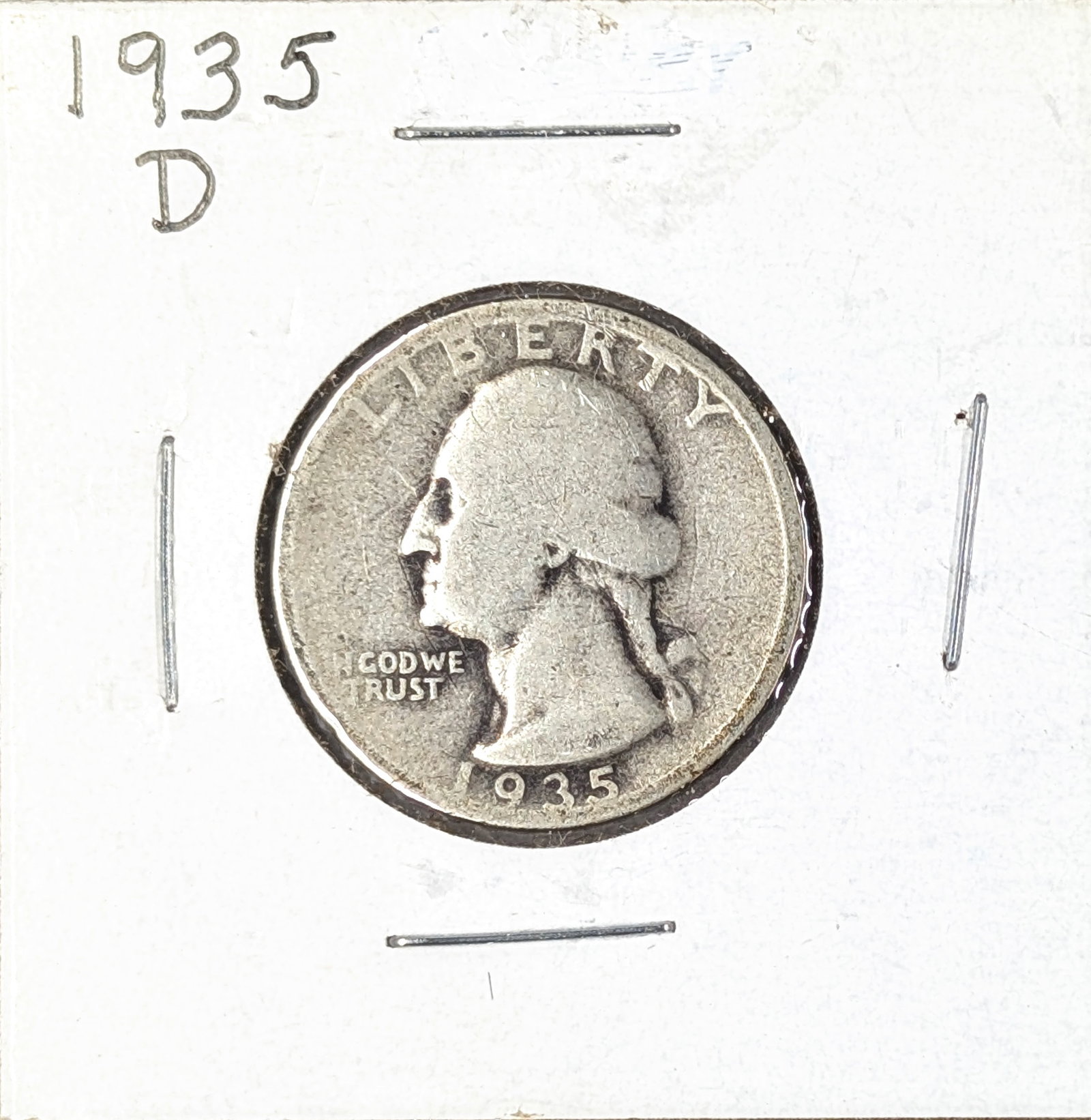 1935 D Silver Washington Quarter: _