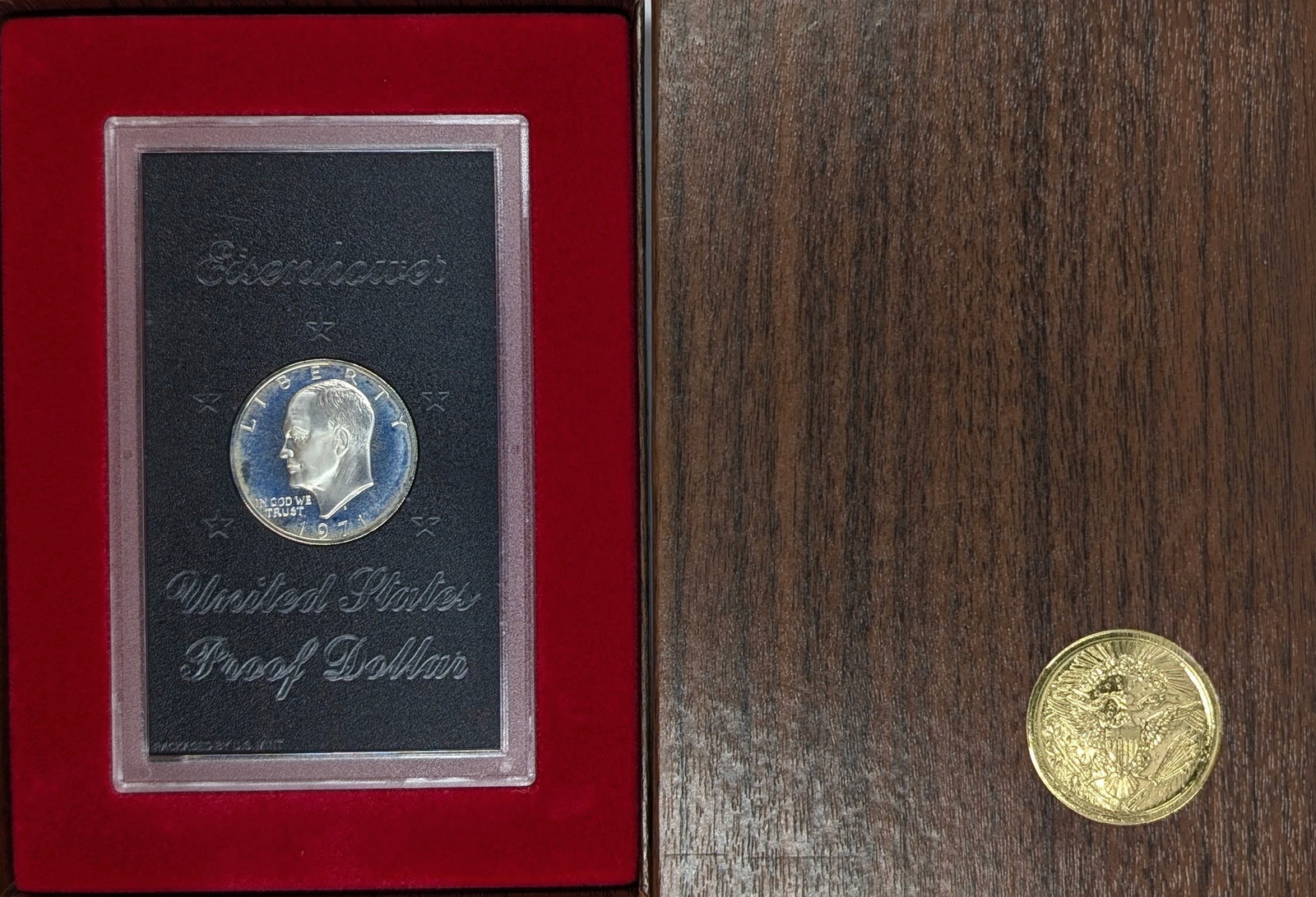 1971 Proof Silver Ike Dollar: _