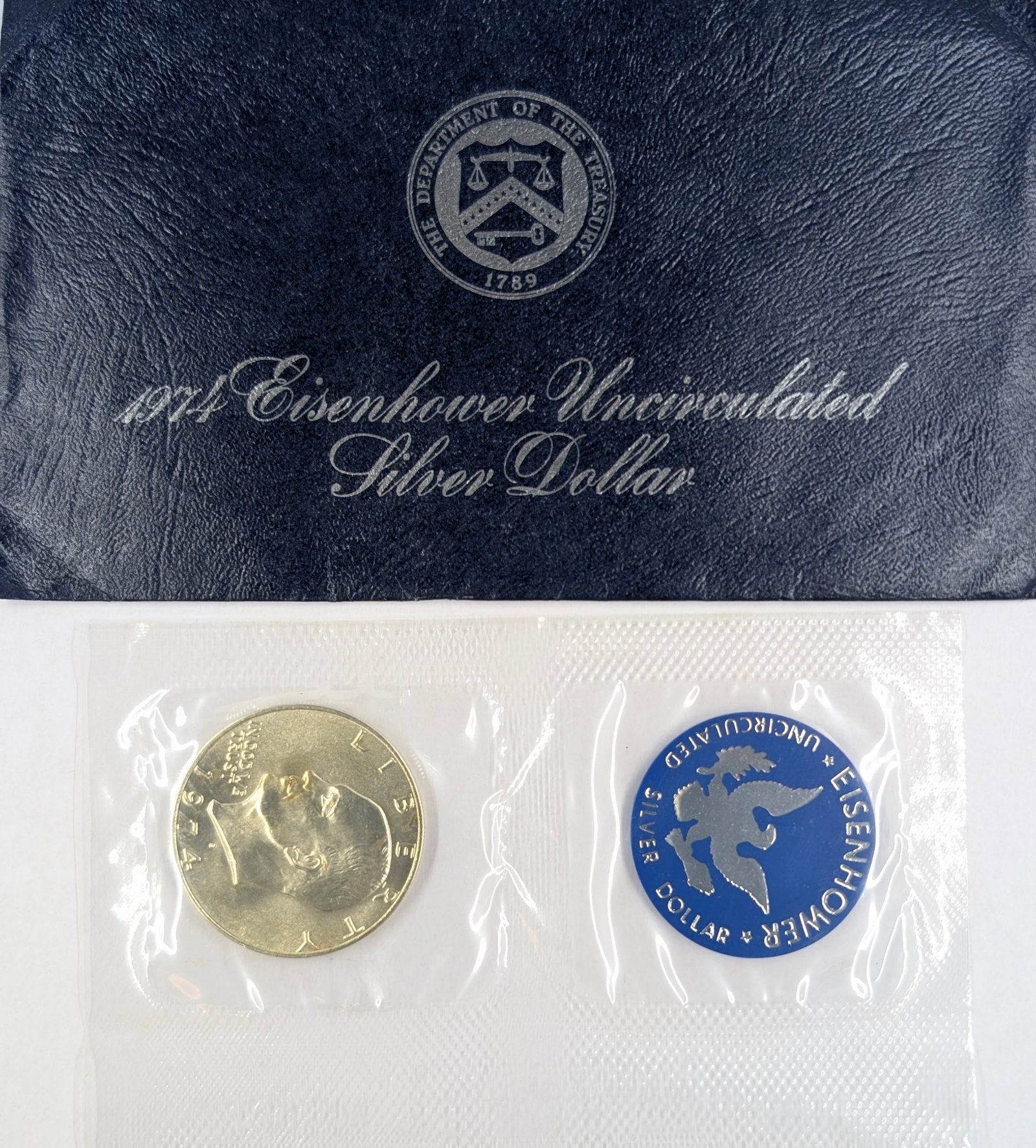 1974 Uncirculated Silver Ike Dollar: _