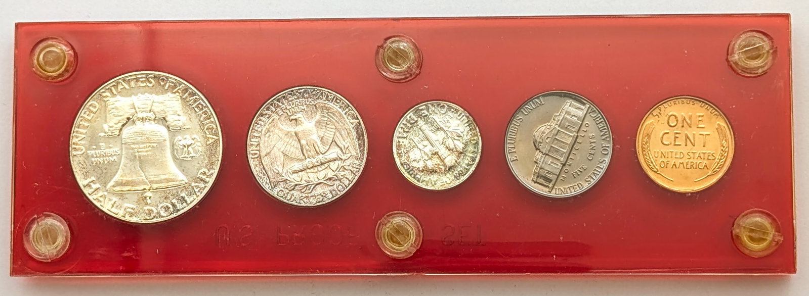 1954 US Proof Set - Capital Case - Stunning with rainbow tone - 4
