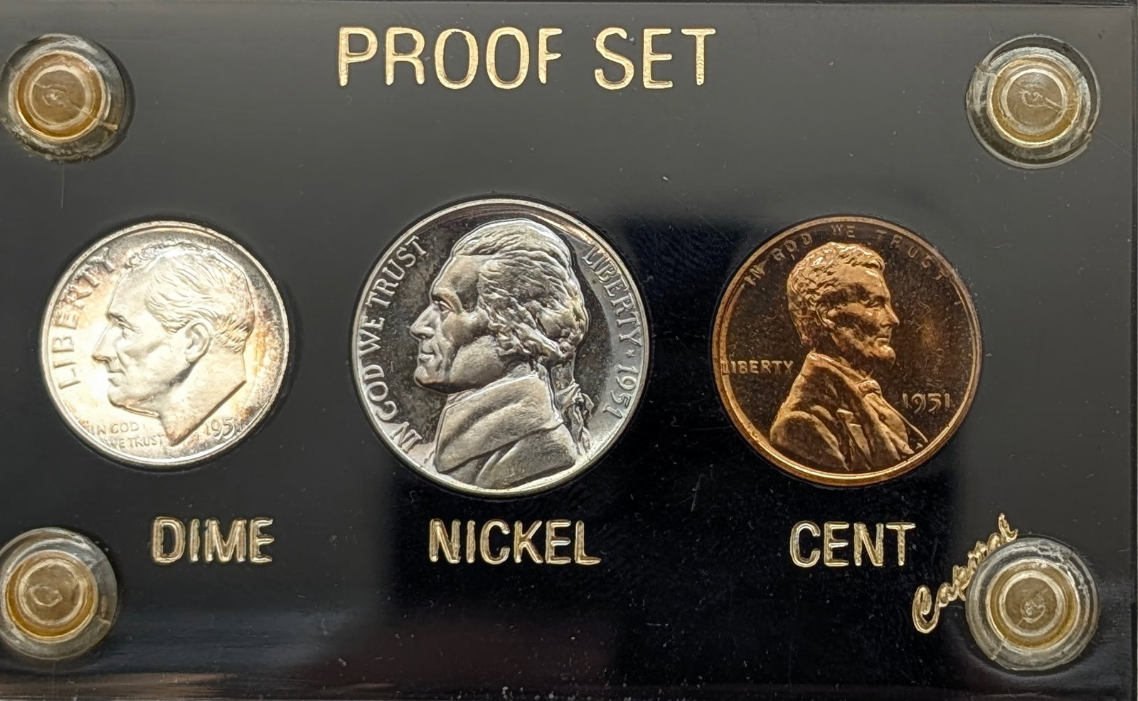 FEATURE 1951 Proof Set in Capital Case - 3