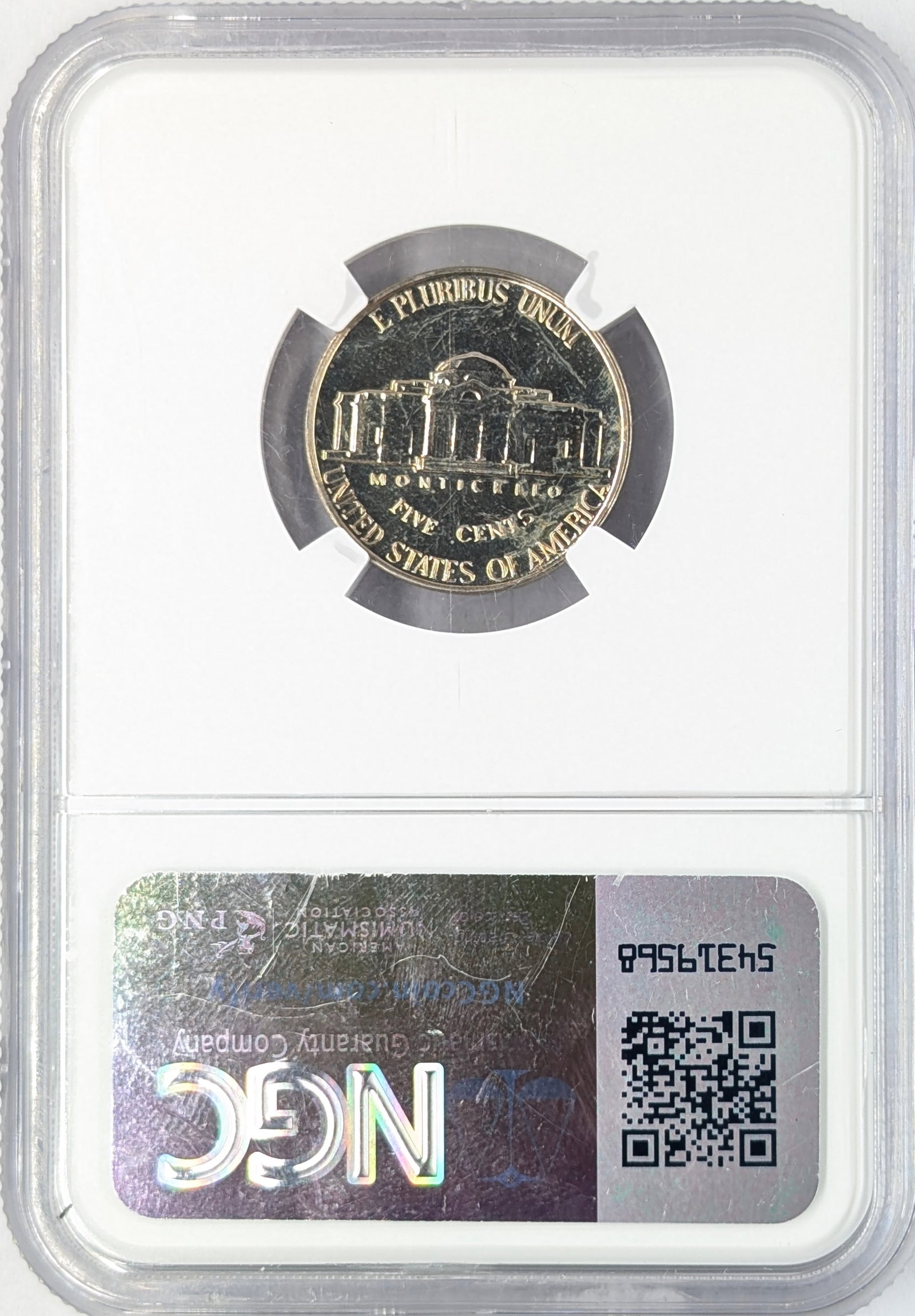 1958 NGC GEM Proof Jefferson Nickel - 2