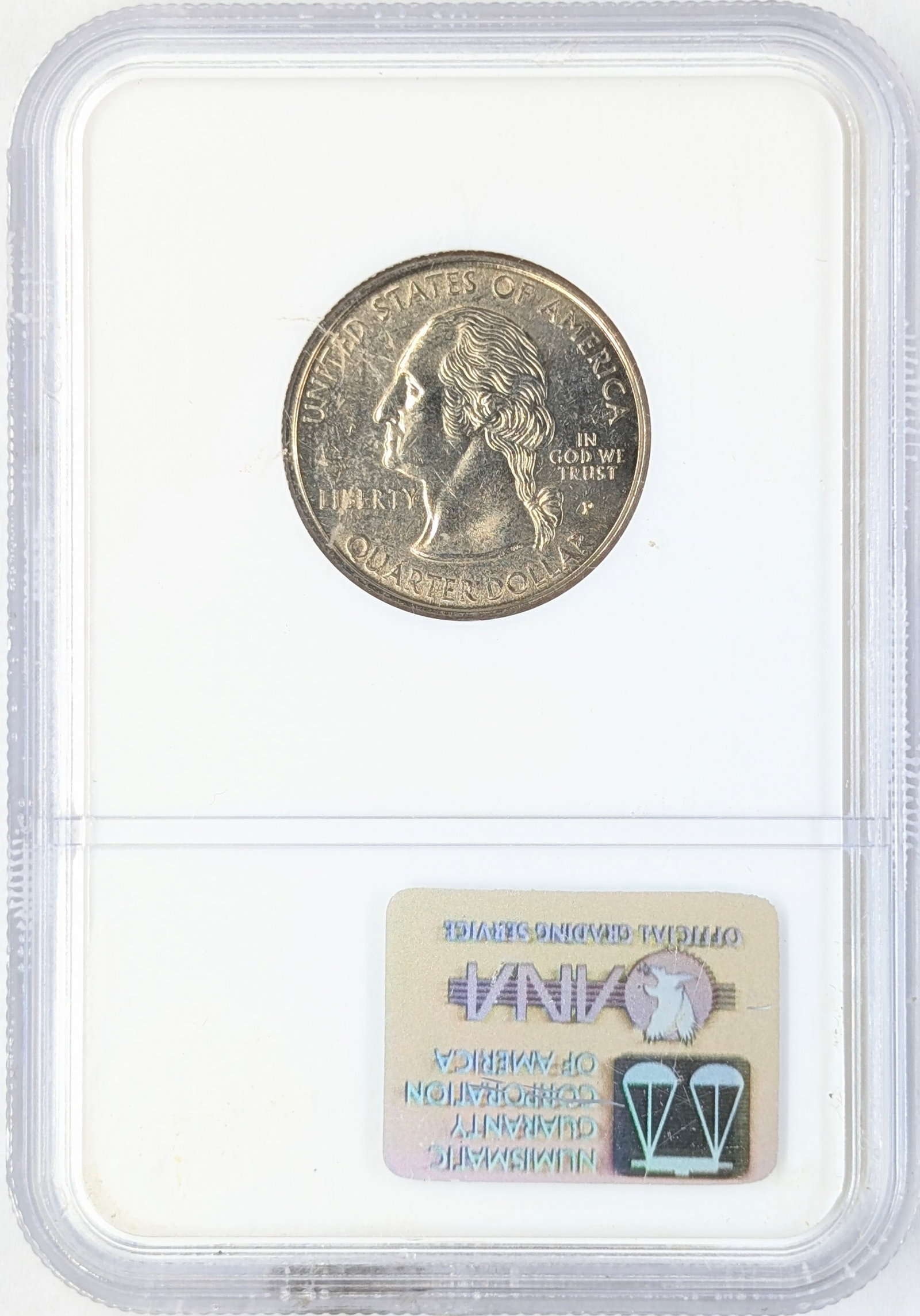 NGC SAMPLE Slab 1999 Delaware Washington Quarter - 2