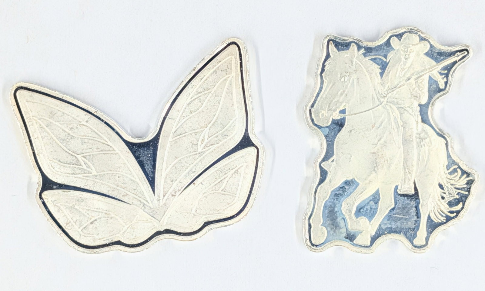 Lot of 2, fractional silver pieces! 5 grams each!: _