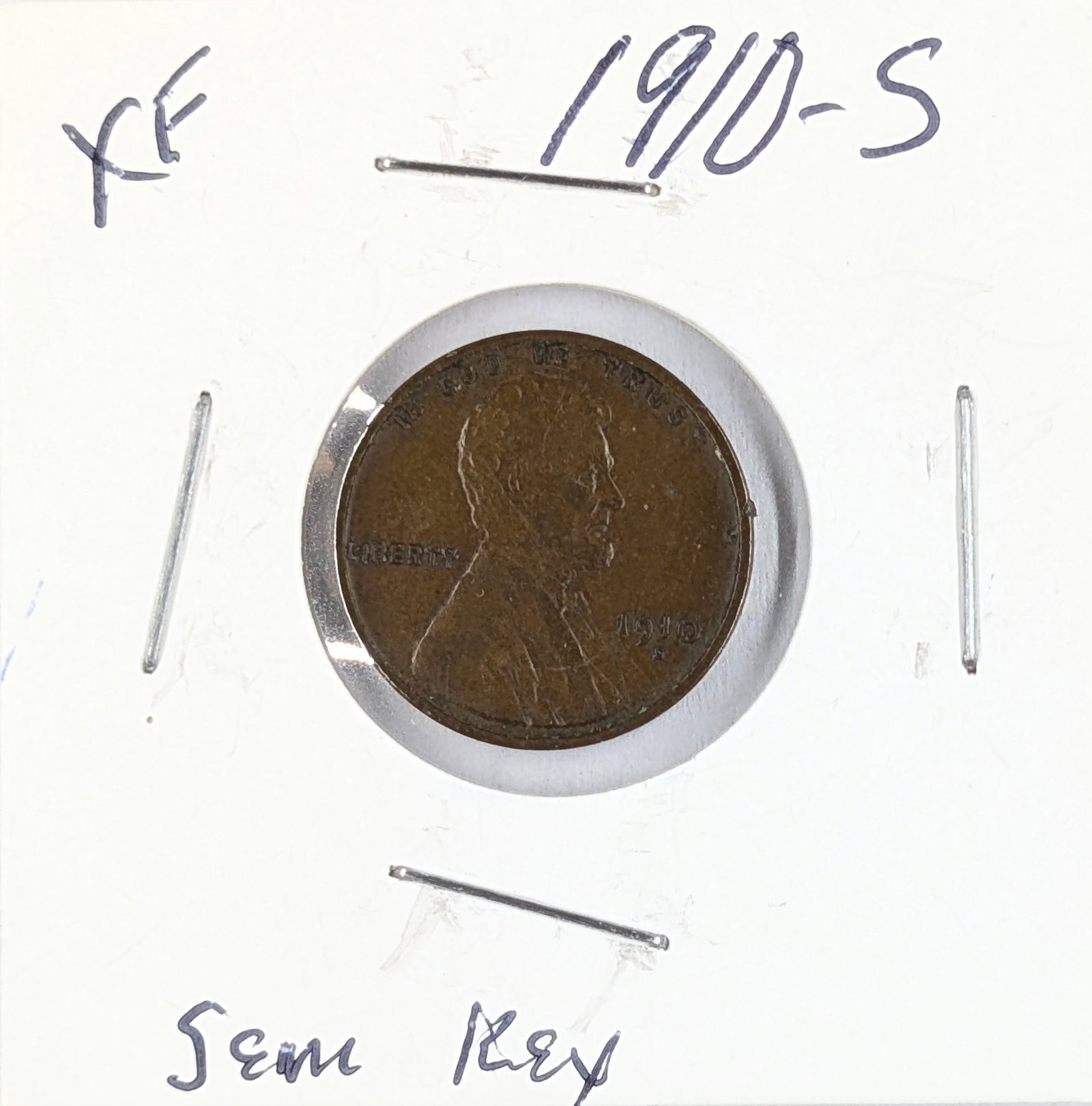 RARE 1910-S Lincoln Wheat Cent: _