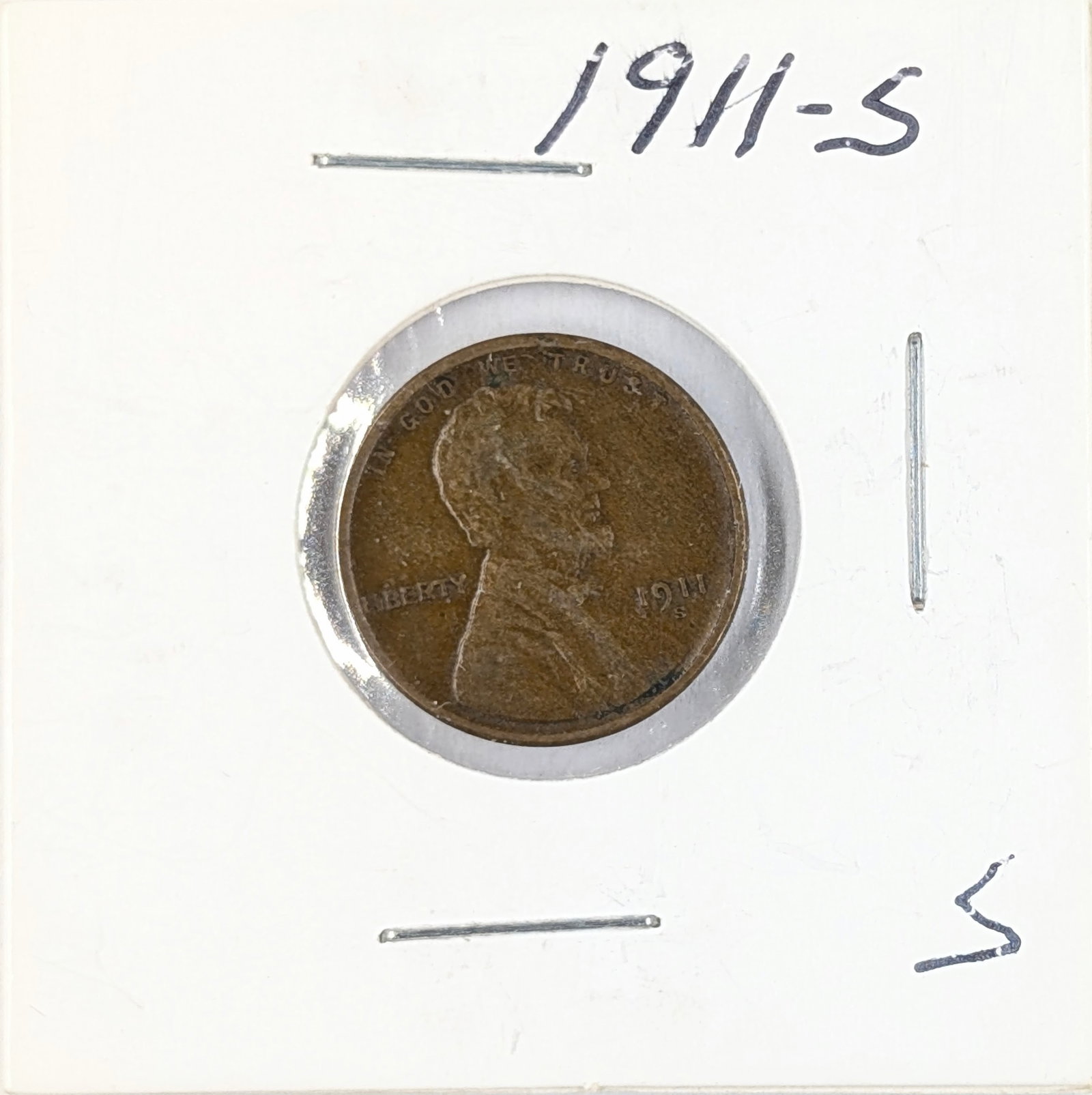 1911-S Lincoln Wheat Cent - KEY DATE (1 of 3)