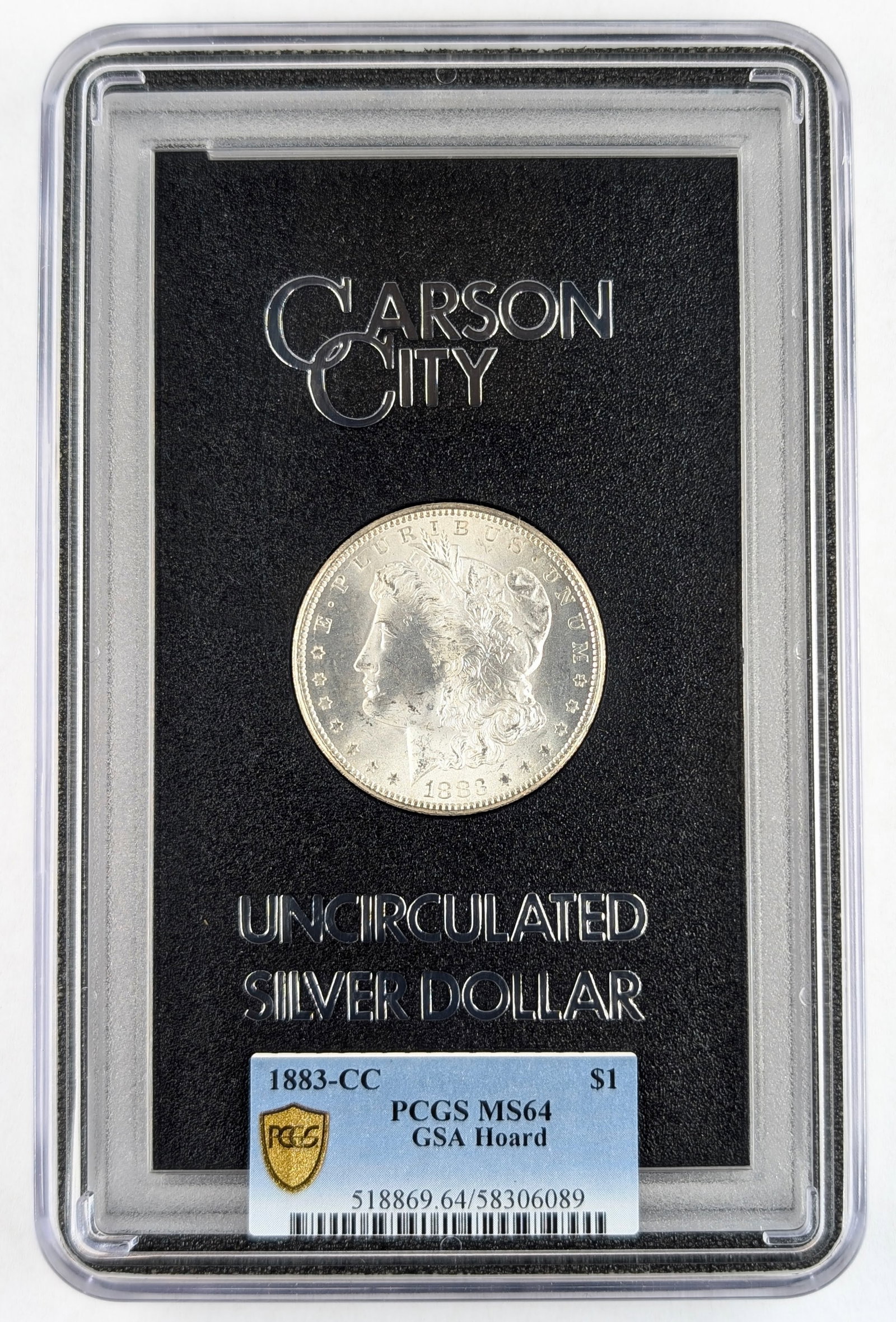 FEATURE 1883-CC PCGS Graded Morgan Silver Dollar! GSA Hoard: _