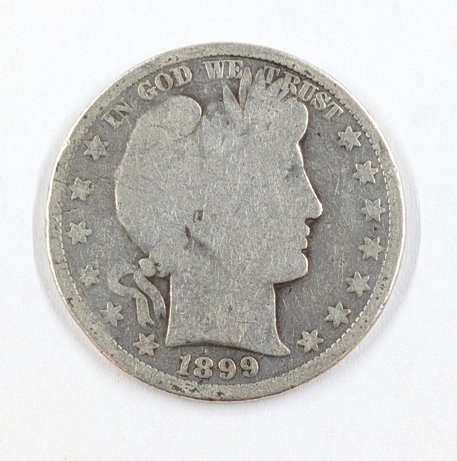 1899 Silver Barber Half Dollar (1 of 2)