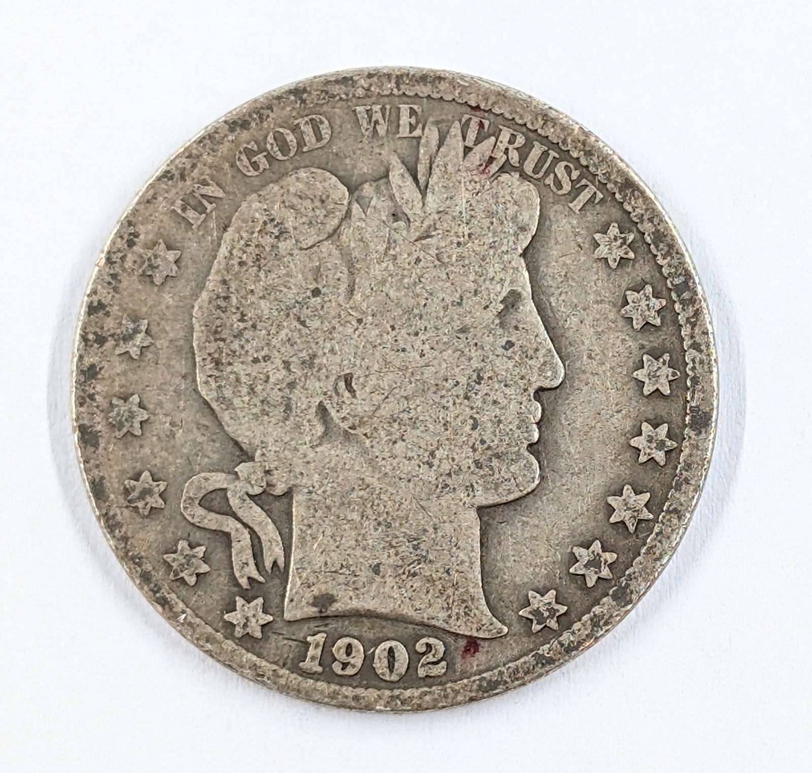 1902 Silver Barber Half Dollar: _