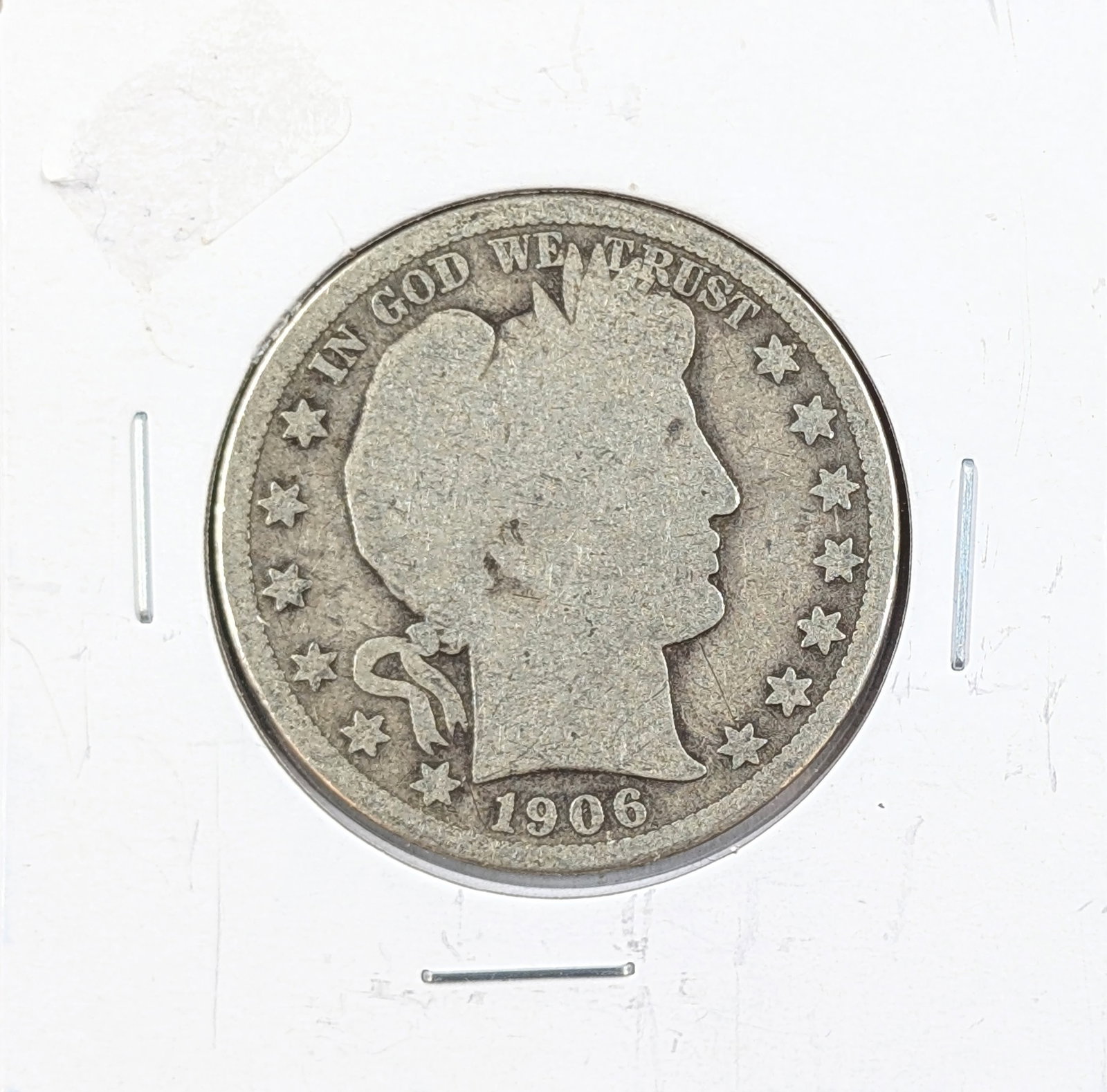 1906-D Silver Barber Half Dollar (1 of 2)