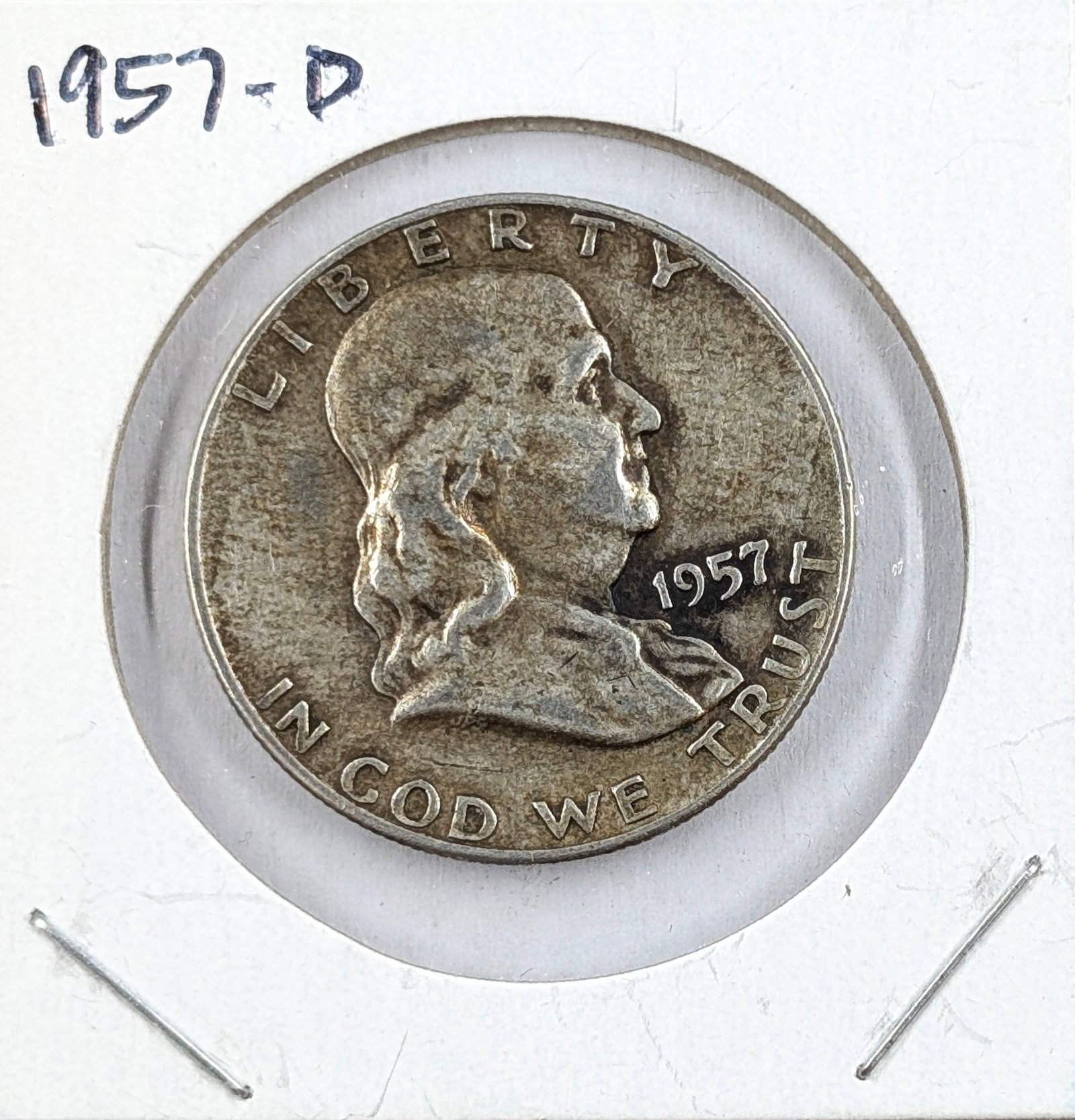 1957-D Silver Franklin Half Dollar: _