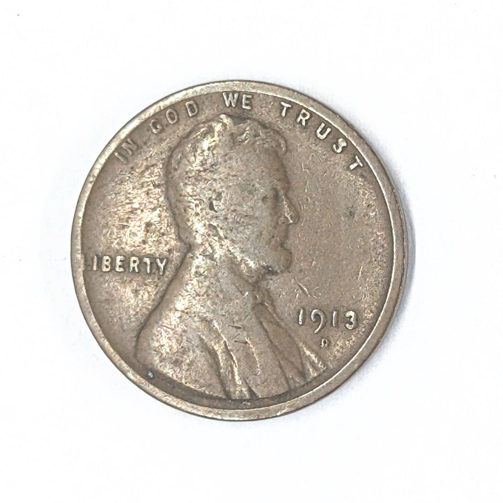 1913 D Lincoln Wheat Cent: _