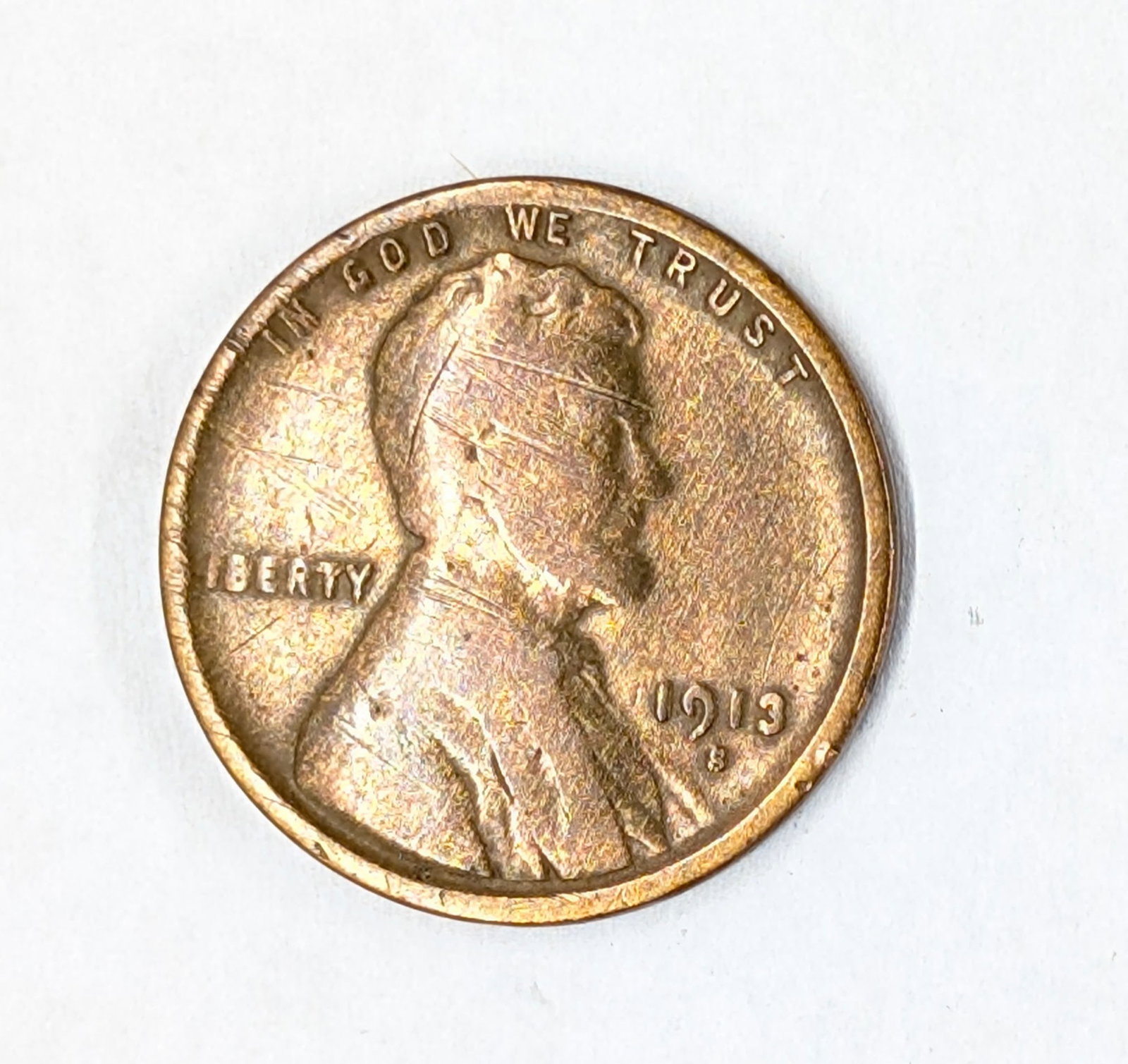 1913-S Lincoln Wheat Cent: _