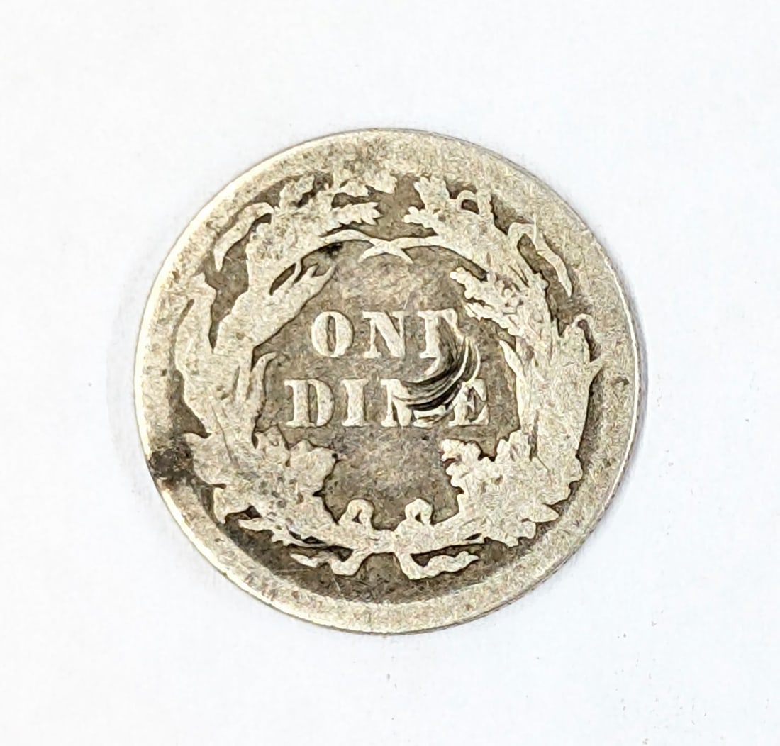 1890 Silver Seated Dime - 2