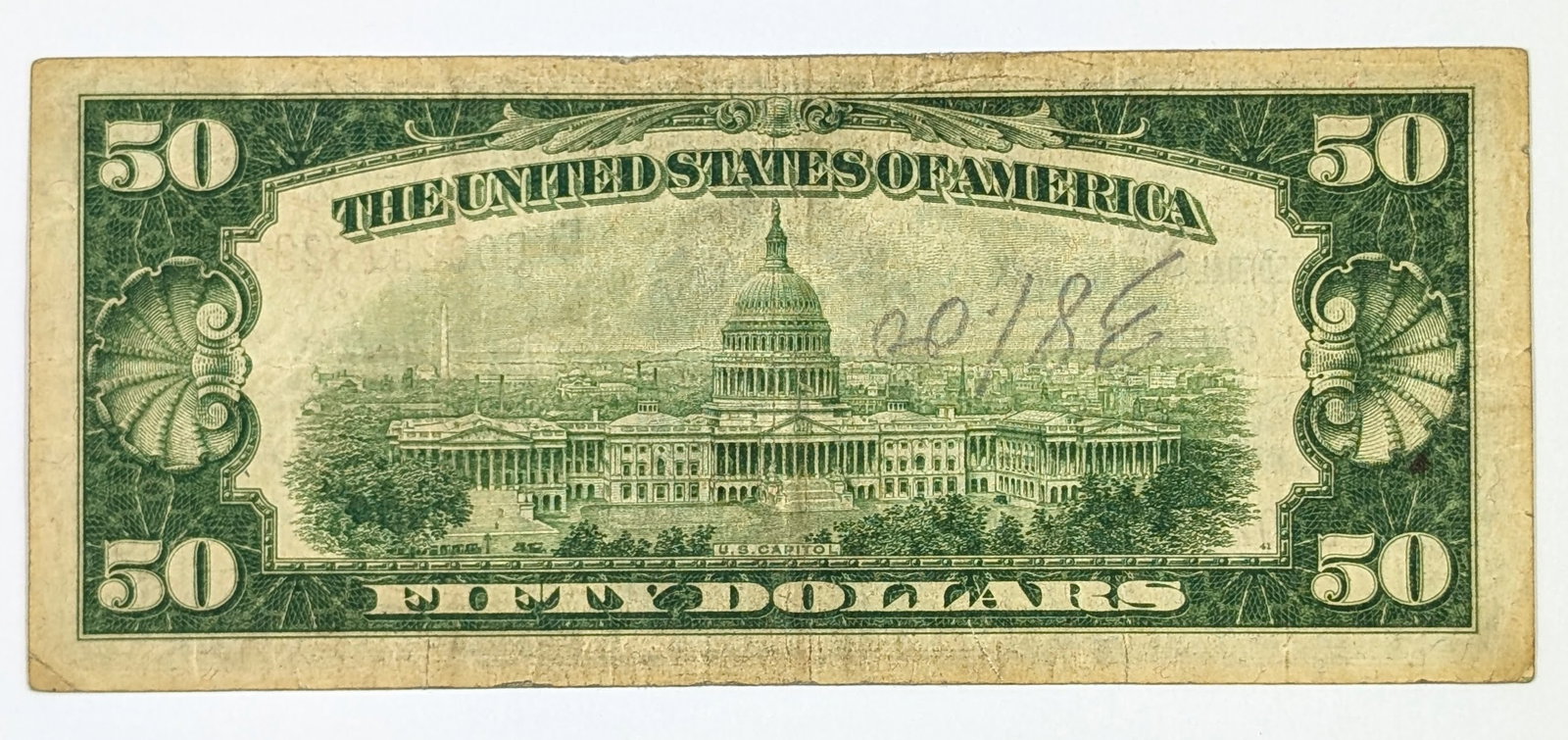1929 Series $50 Note The Federal Reserve Bank of Cleveland - Brown Seal - 2