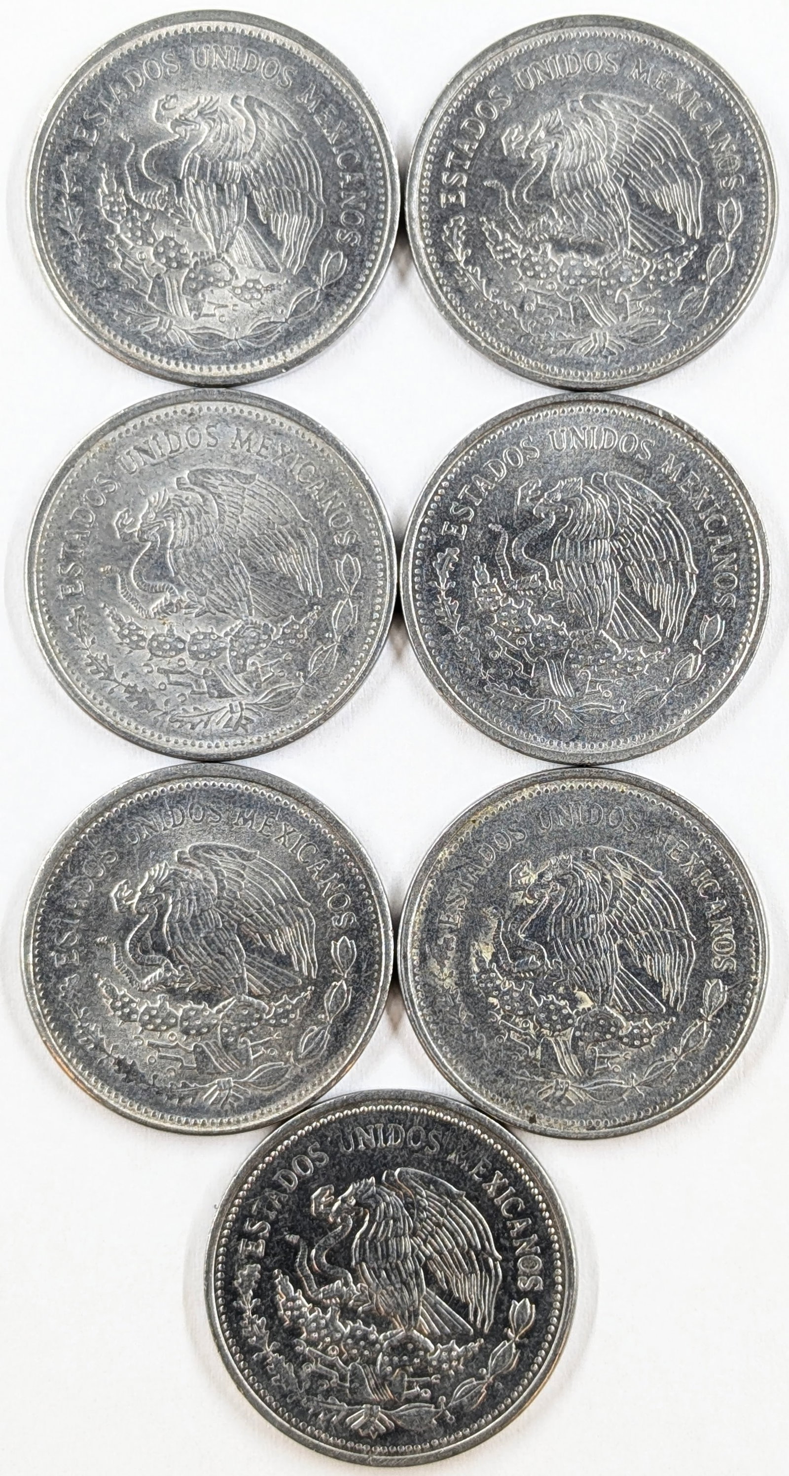 Lot of 7 Uncirculated Peso's - 2