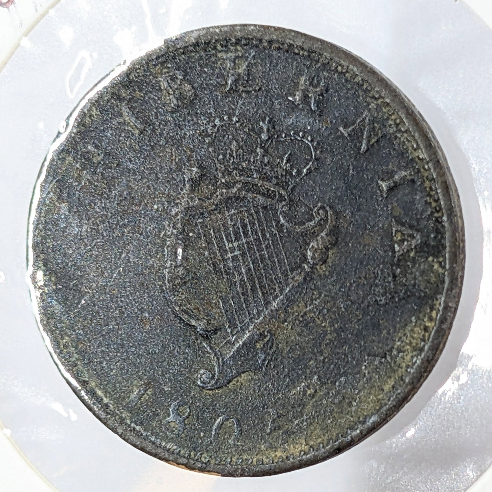 1805 Hibernia Ireland Half Penny - 3