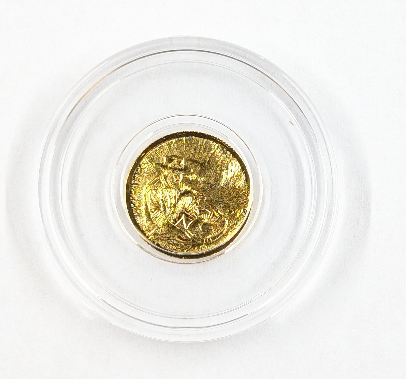 Fractional Gold - 1/100th Troy ounce Fine .999 Gold: _