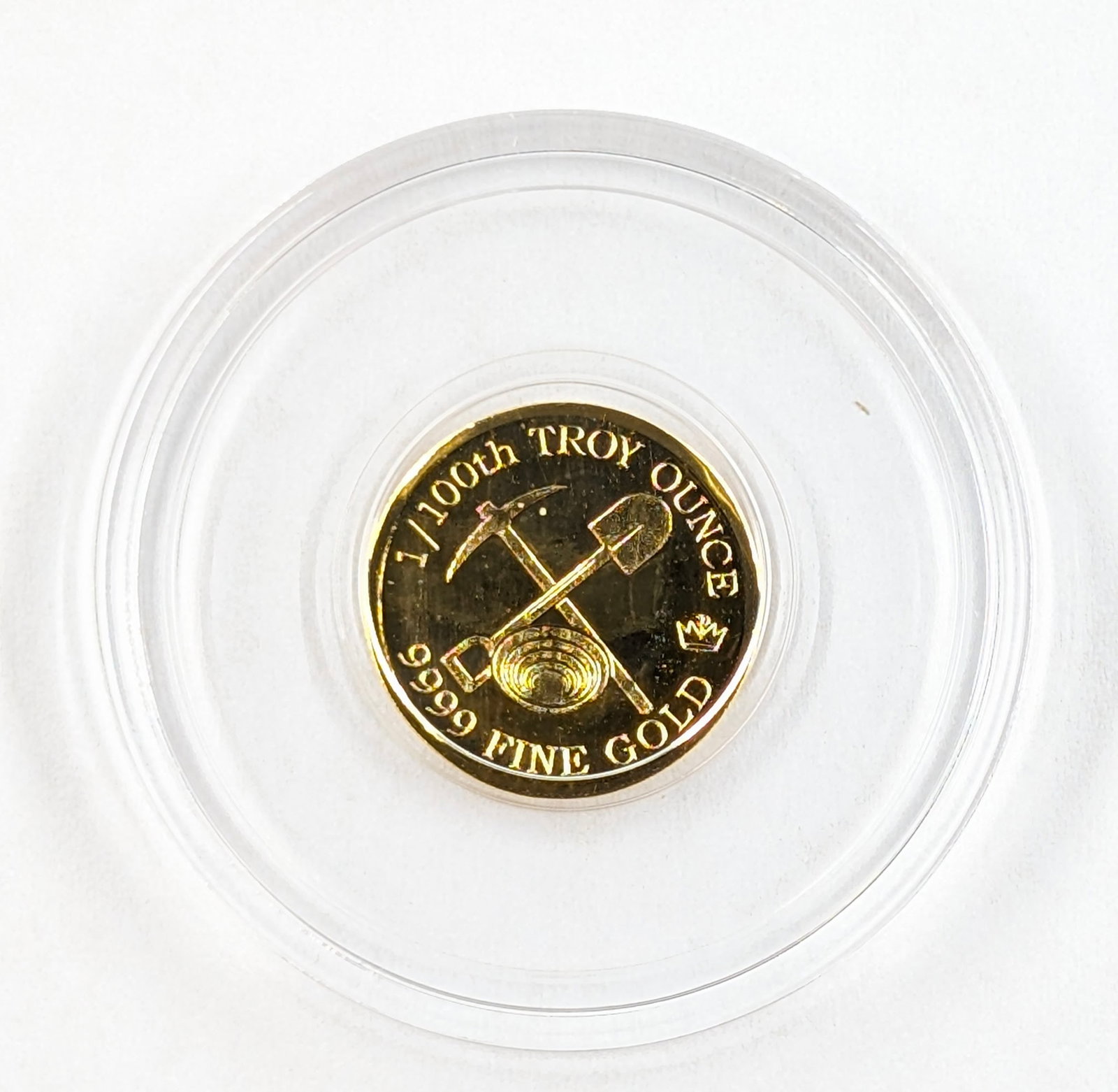 Fractional Gold - 1/100th Troy ounce Fine .999 Gold - 2
