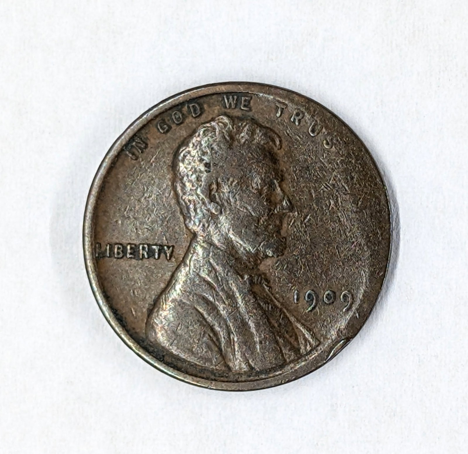 1909 VDB Lincoln Cent - Possible Broadstrike Error: Great Condition