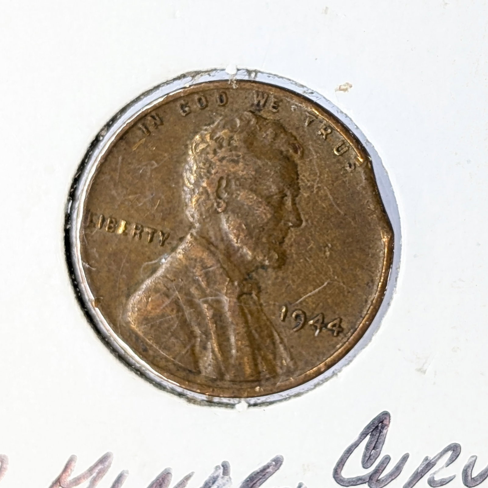 1944 Clipped Lincoln Cent - 2