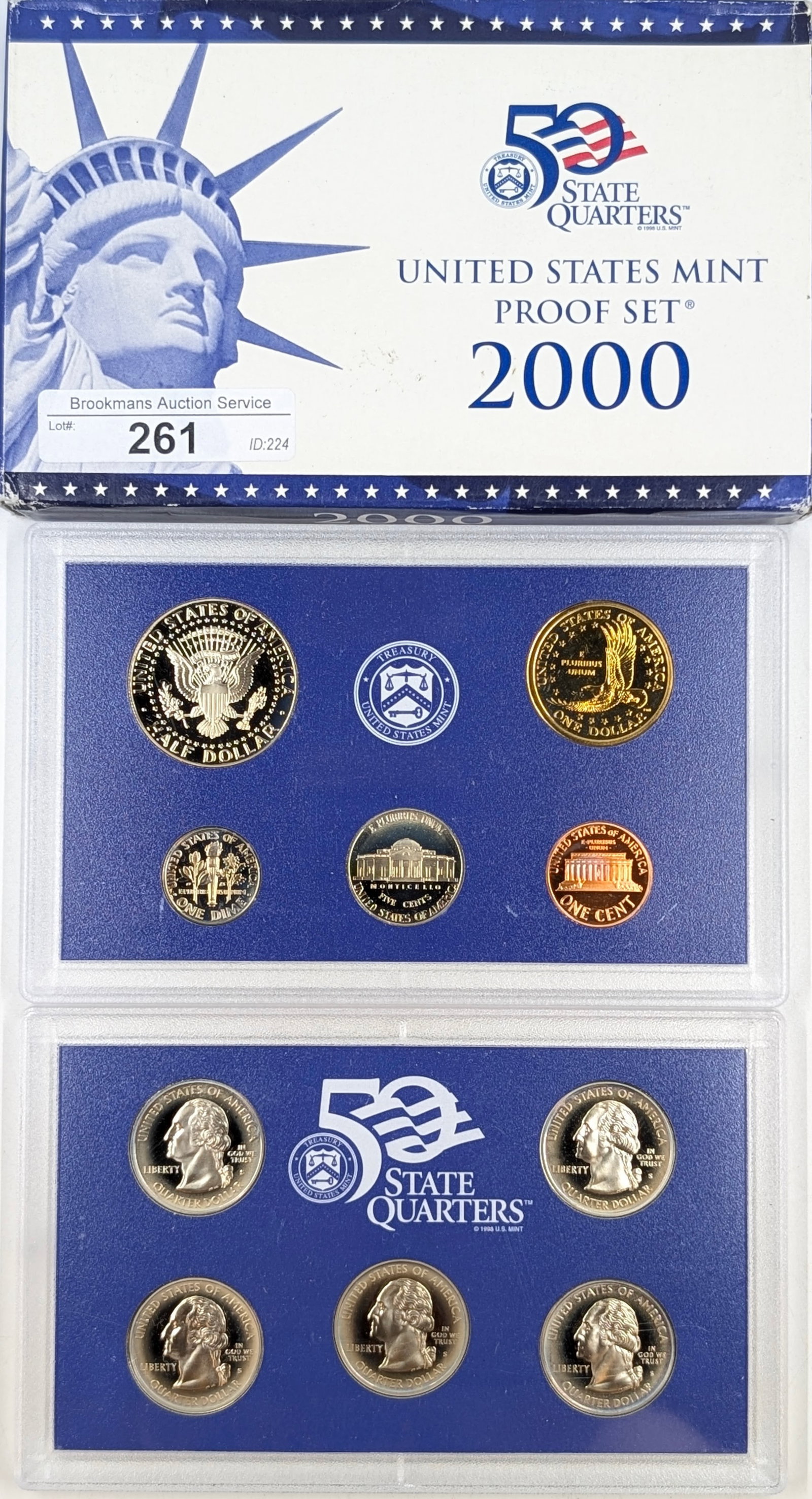 2000 US Proof Coin Set - 2