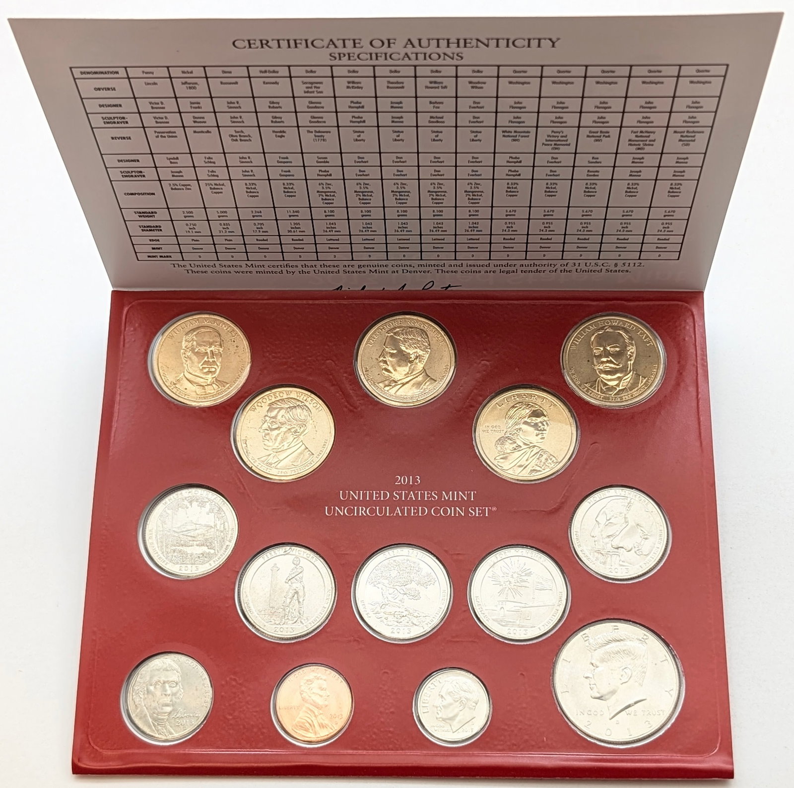 2013 Denver US Mint Uncirculated Coin Set: _
