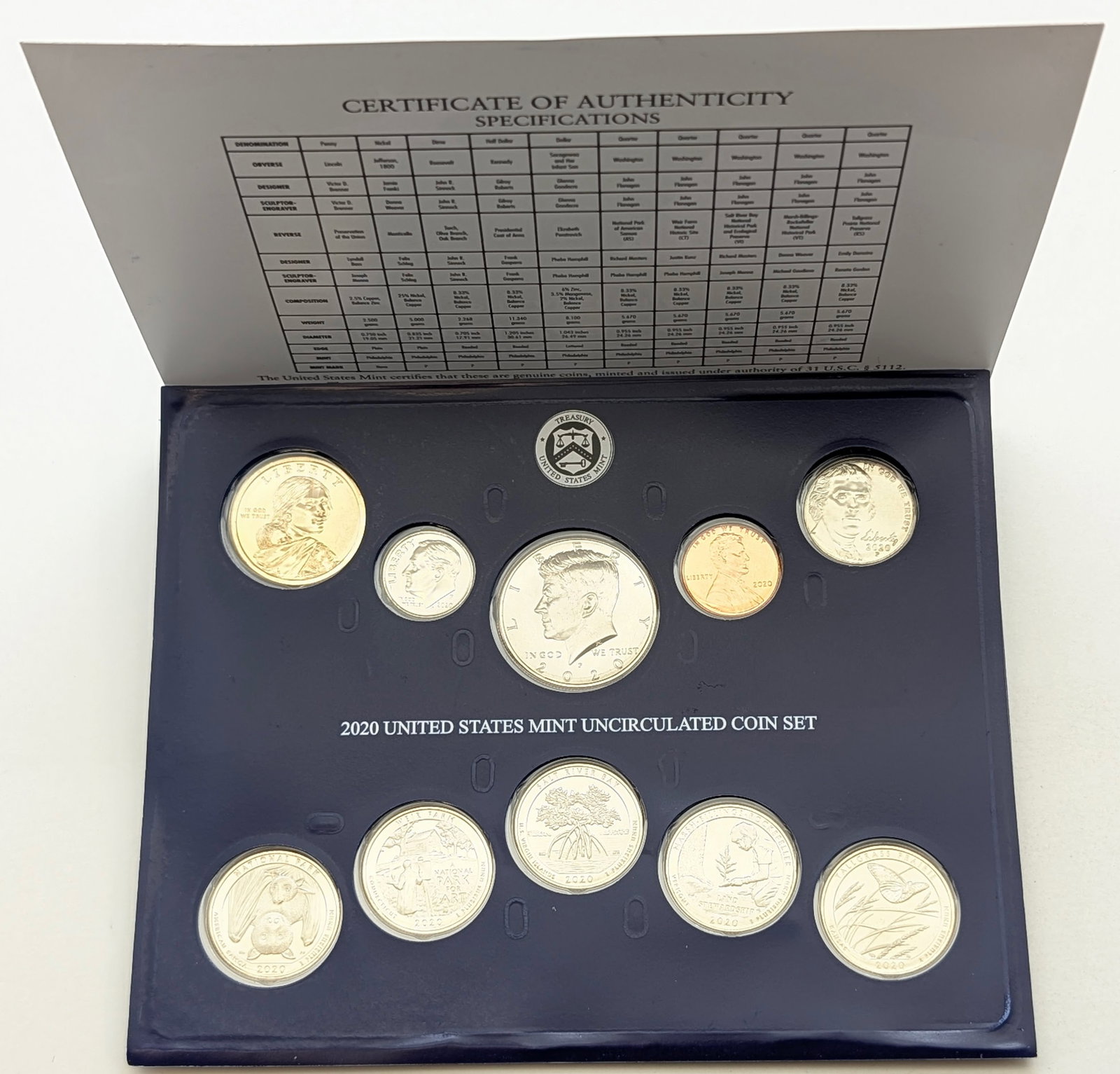 2020 Philadelphia US Mint Uncirculated Coin Set: _