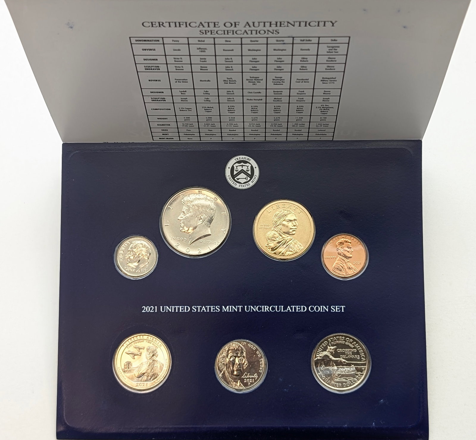 2021 Philadelphia US Mint Uncirculated Coin Set: _